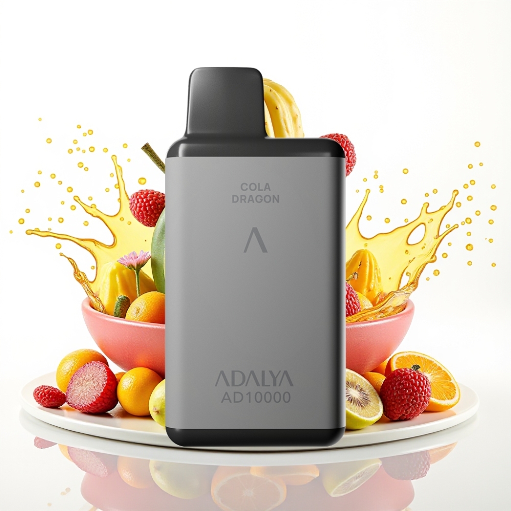 Adalya AD 10000 Puf Space Gray Vape za enkratno uporabo – 14 ml, 2% Nikotina, USB-C, 650 mAh Baterija