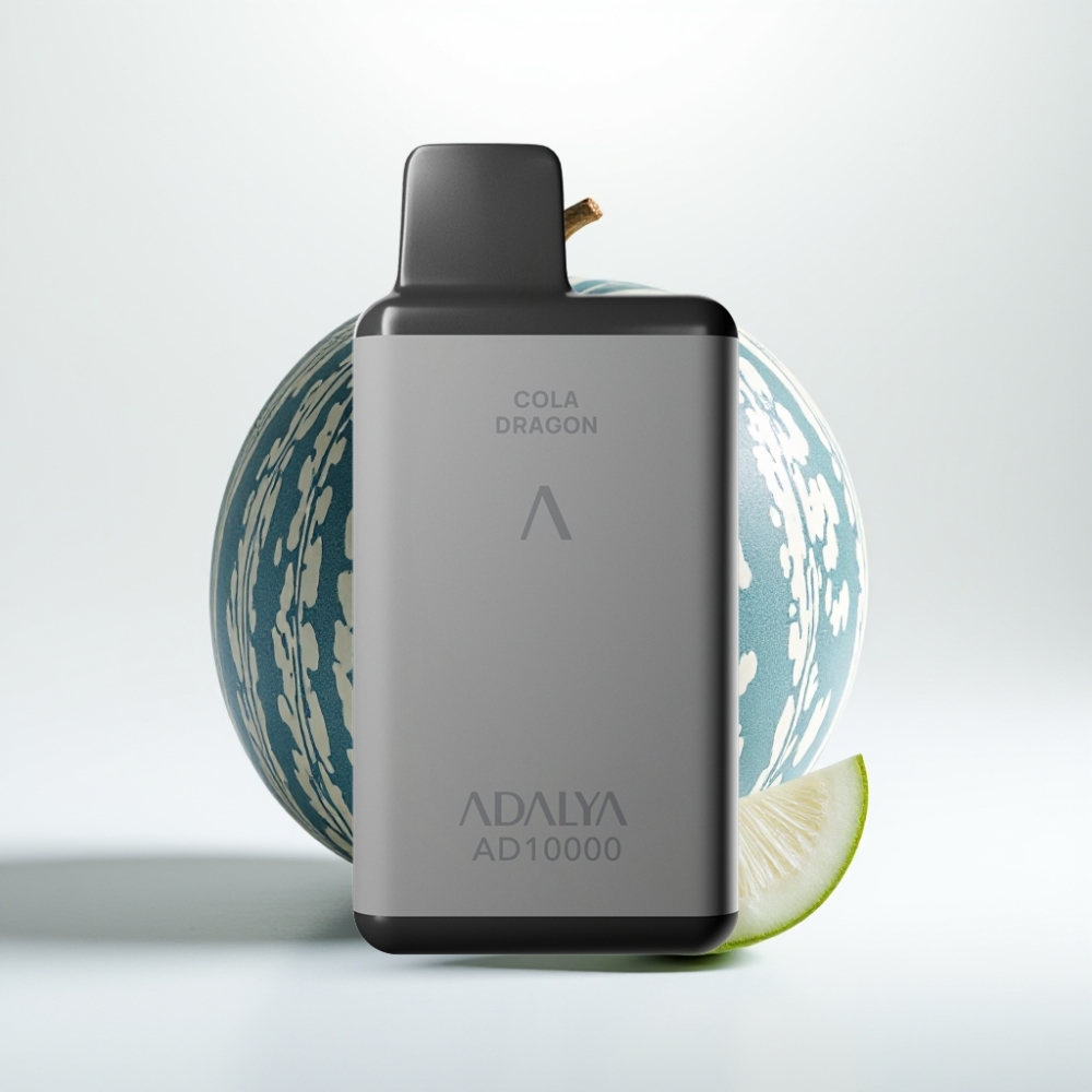 Adalya AD 10000 Puhov Enkratni Vape – Vesoljsko siva, 14 ml e-tekočine, 2% nikotina, USB-C polnjenje