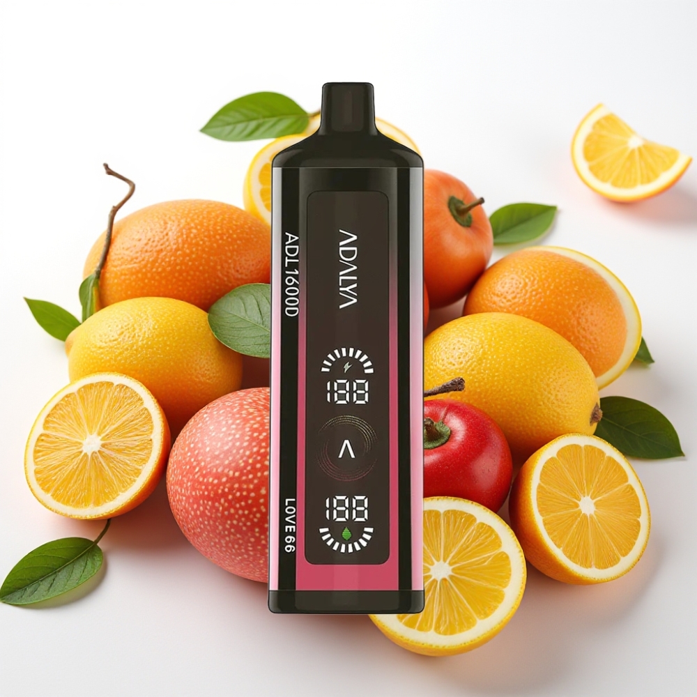 Adalya ADL 16000 PRO Puffs Vape za enkratno uporabo s tremi barvnimi gradienti, Smart Mesh Coil in USB-C polnjenjem