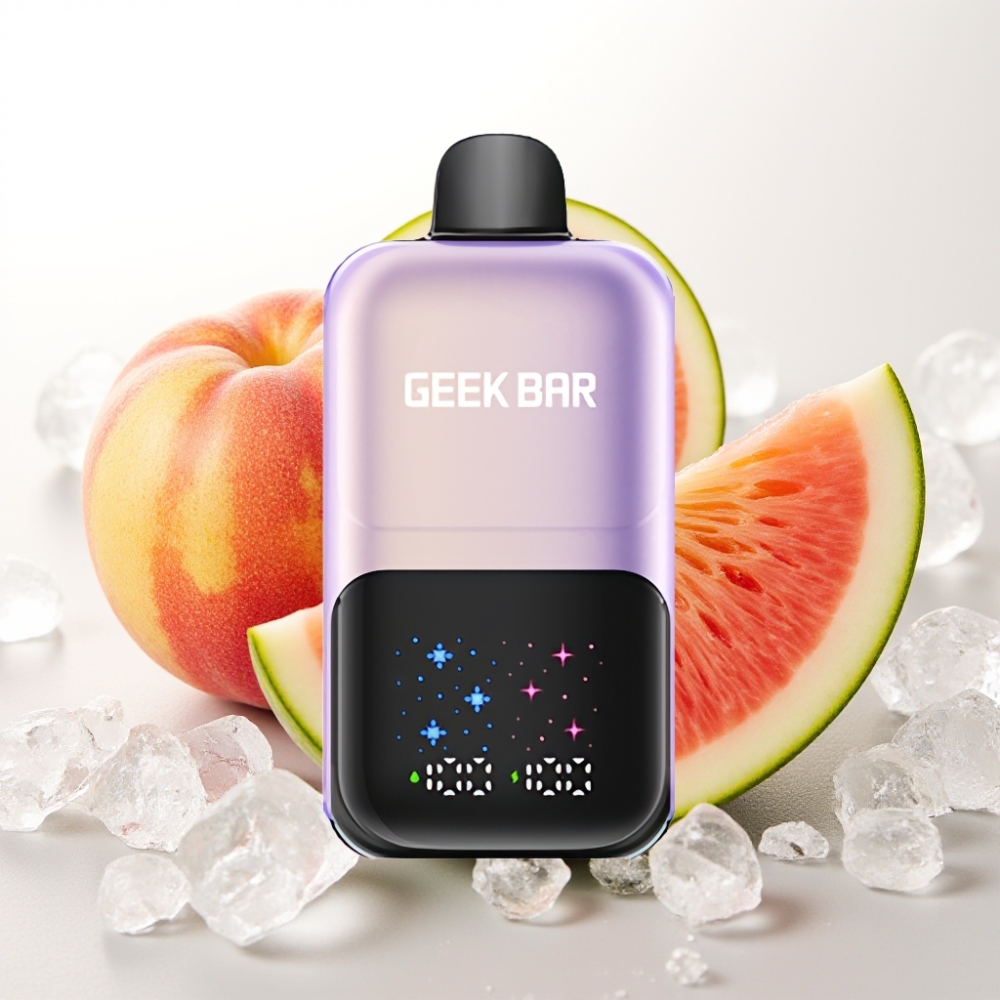 GEEK BAR 2GO 20ml 50000 Pote Dual Series Enkratna E-cigareta z Velikim Interaktivnim Zaslonom, 3 Nivoji Prilagodljivega Okusa/Hlajenja, 5% Nikotinske Soli