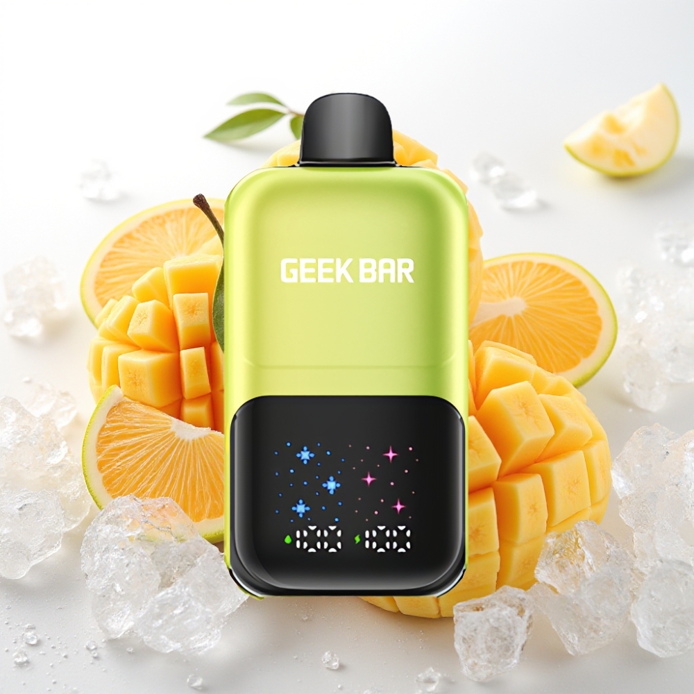 GEEK BAR 2GO 20ml 50000 Pote Dual Serija Enkratna E-cigareta z Velikim Zaslonom, Nastavljivimi Okusi in Polnilno Baterijo