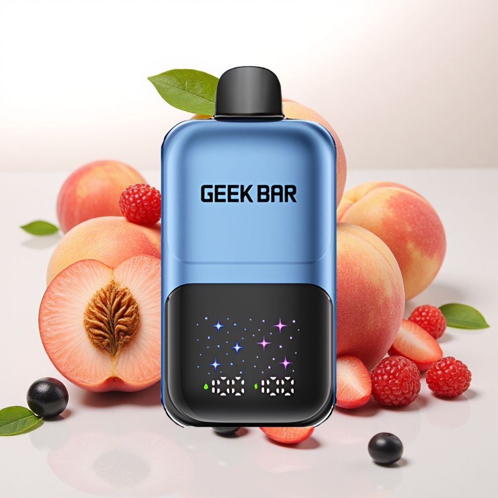 GEEK BAR 2GO 20ml 50000 Pote Dve Seriji Enkratna E-cigareta z Velikim Zaslonom, Nastavljivimi Okusi/Hlajenjem in Polnilno Baterijo