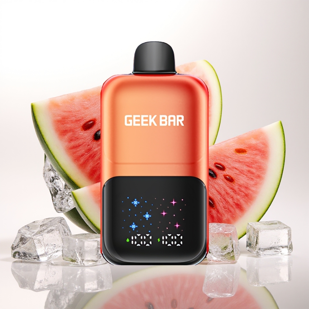 GEEK BAR 2GO 20ml 50000 Potev Dual Sistemska E-cigareta z Velikim Zaslonom, Nastavljivimi Okusi in Polnilno Baterijo