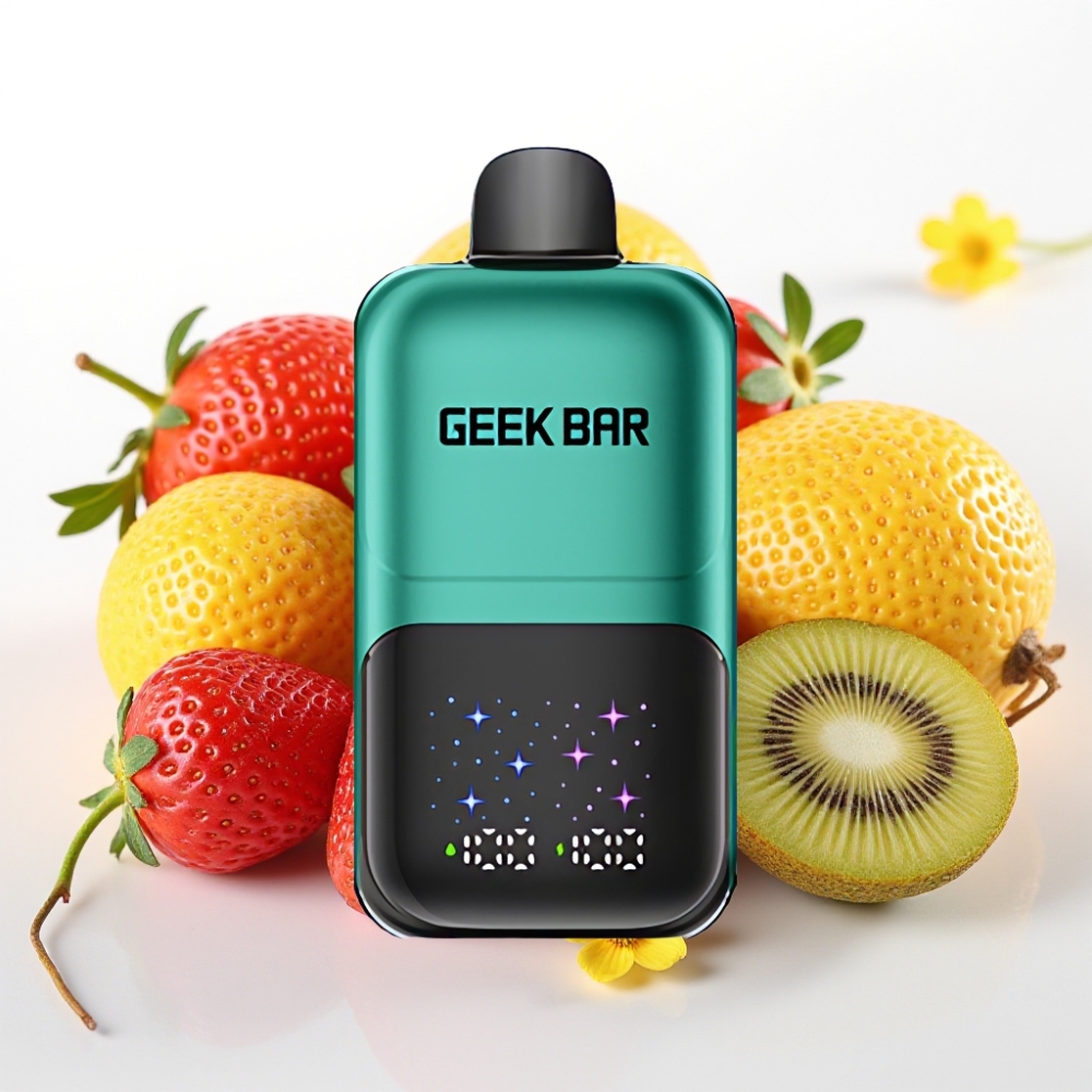 GEEK BAR 2GO 20ml 50000 Potezov Dve Seriji Enkratna E-Cigareta z Interaktivnim Zaslonom, 3-Nivojsko Prilagodljivim Okusom/Hladnostjo in Polnilno Baterijo