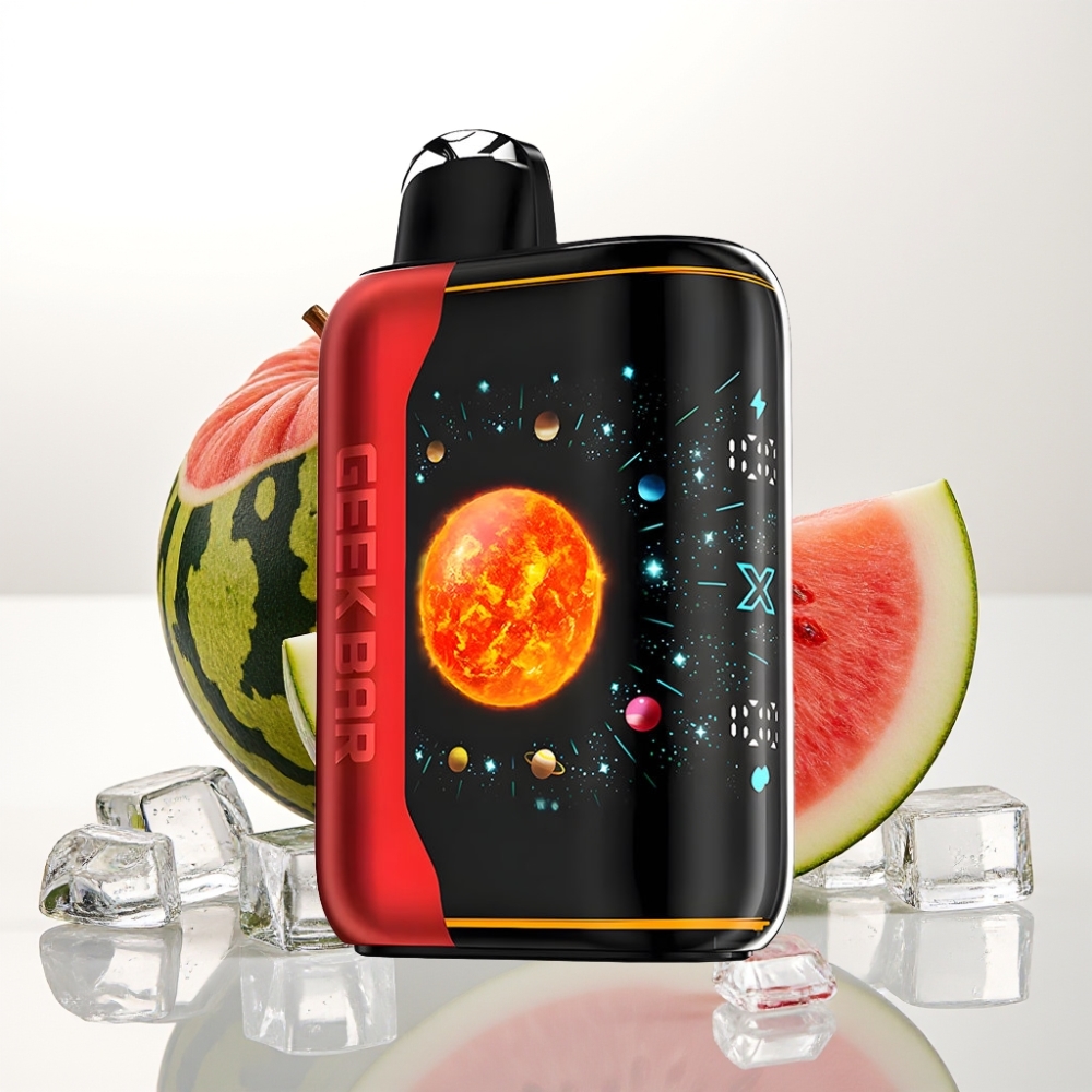 GEEK BAR Platinum Edition s 25000 potegljaji, Premium Matte Platinum Steel Finish, 20mL E-Liquid, 2% nikotina