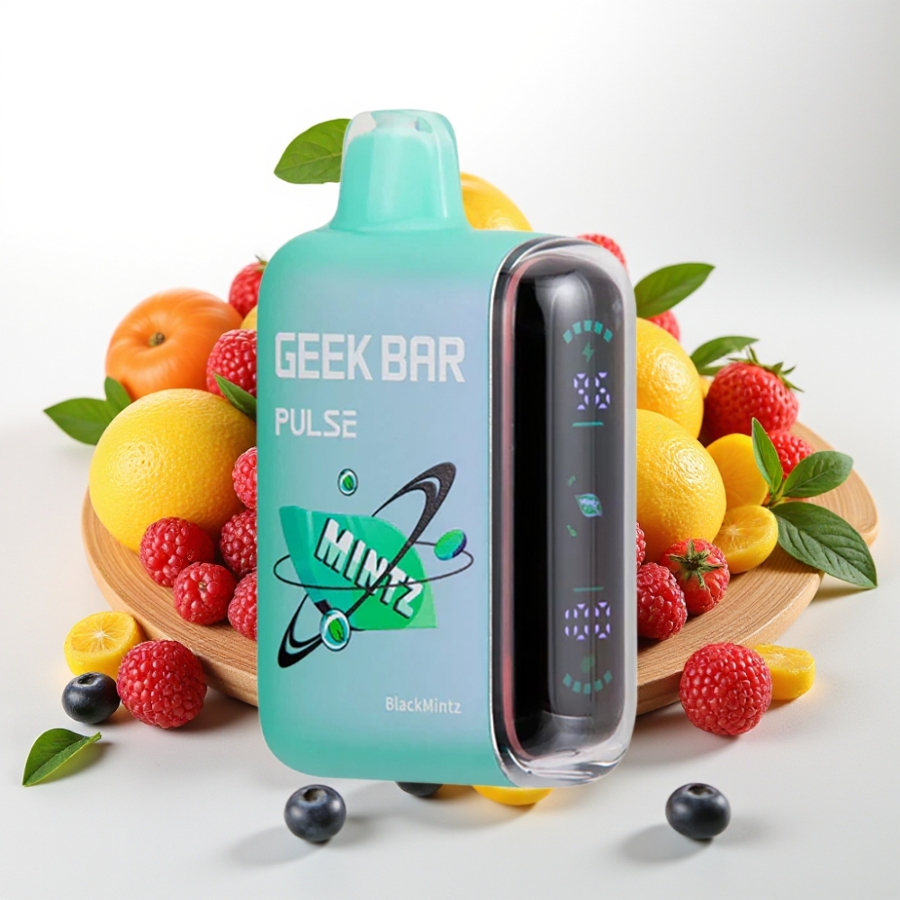Geek Bar Pulse 15000 Puffov, 16ML, 5% Nikotina, Nastavljiv Pretok Zraka, 650 mAh Baterija, USB Type-C