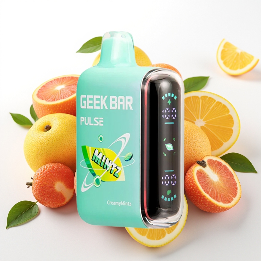 Geek Bar Pulse 15000 Puffov, 16ML, 5% Nikotina, Nastavljiv Pretok Zraka, 650 mAh Baterija, USB Type-C