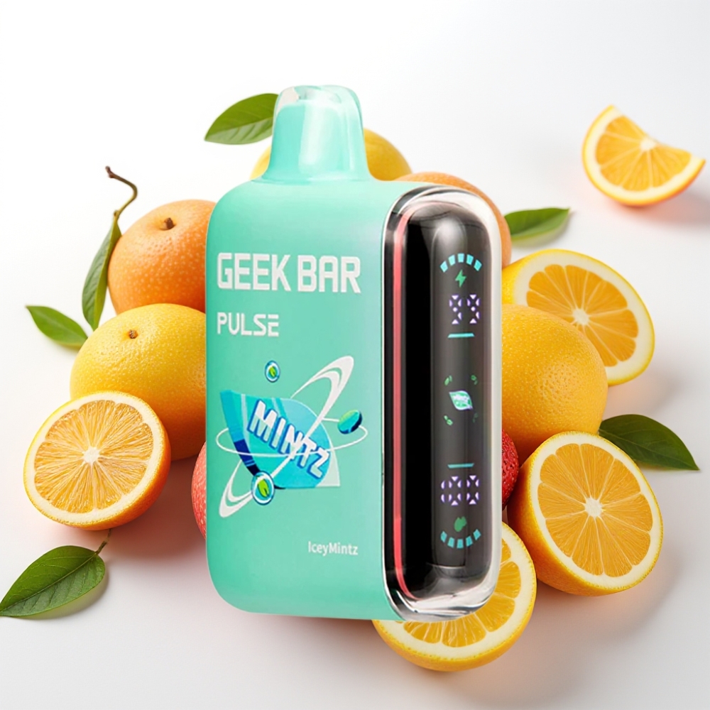Geek Bar Pulse 15000 Puffov, 16ML, 5% Nikotina, Nastavljiv Pretok Zraka, 650 mAh Baterija, USB Type-C