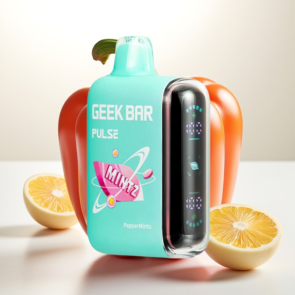 Geek Bar Pulse 15000 Puffov, 16ML, 5% Nikotina, Nastavljiv Pretok Zraka, 650 mAh Baterija, USB Type-C
