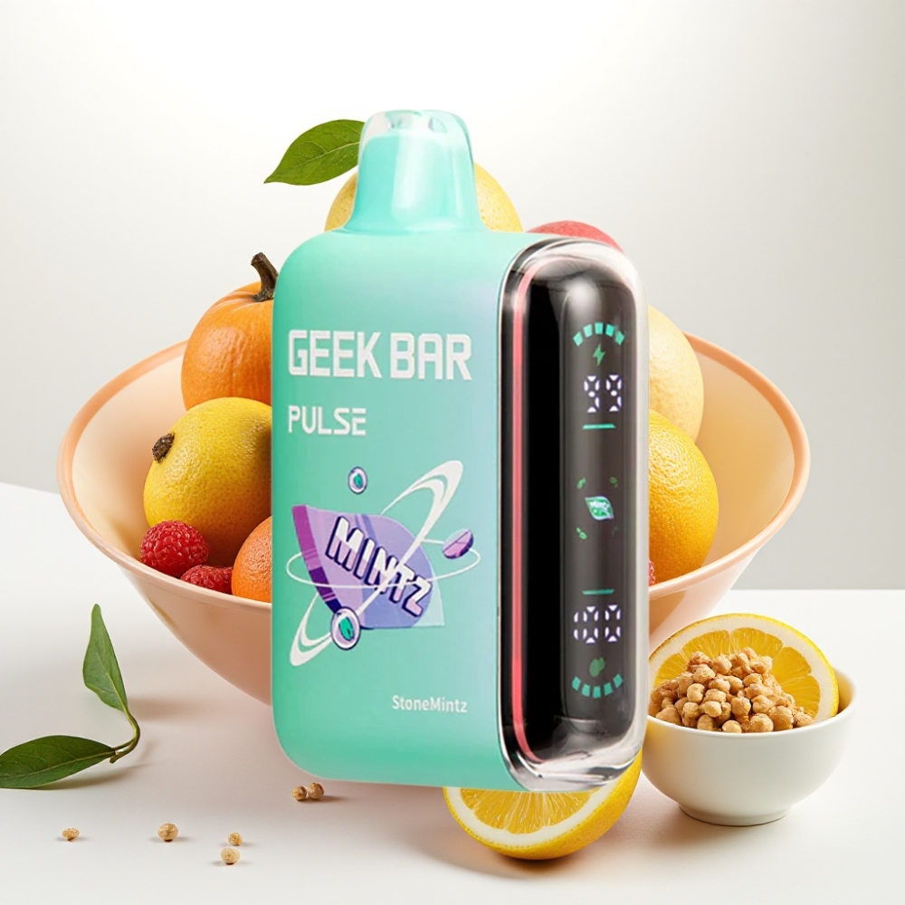 Geek Bar Pulse 15000 Puffov, 16ML, 5% Nikotina, Nastavljiv Pretok Zraka, 650 mAh Baterija, USB Type-C