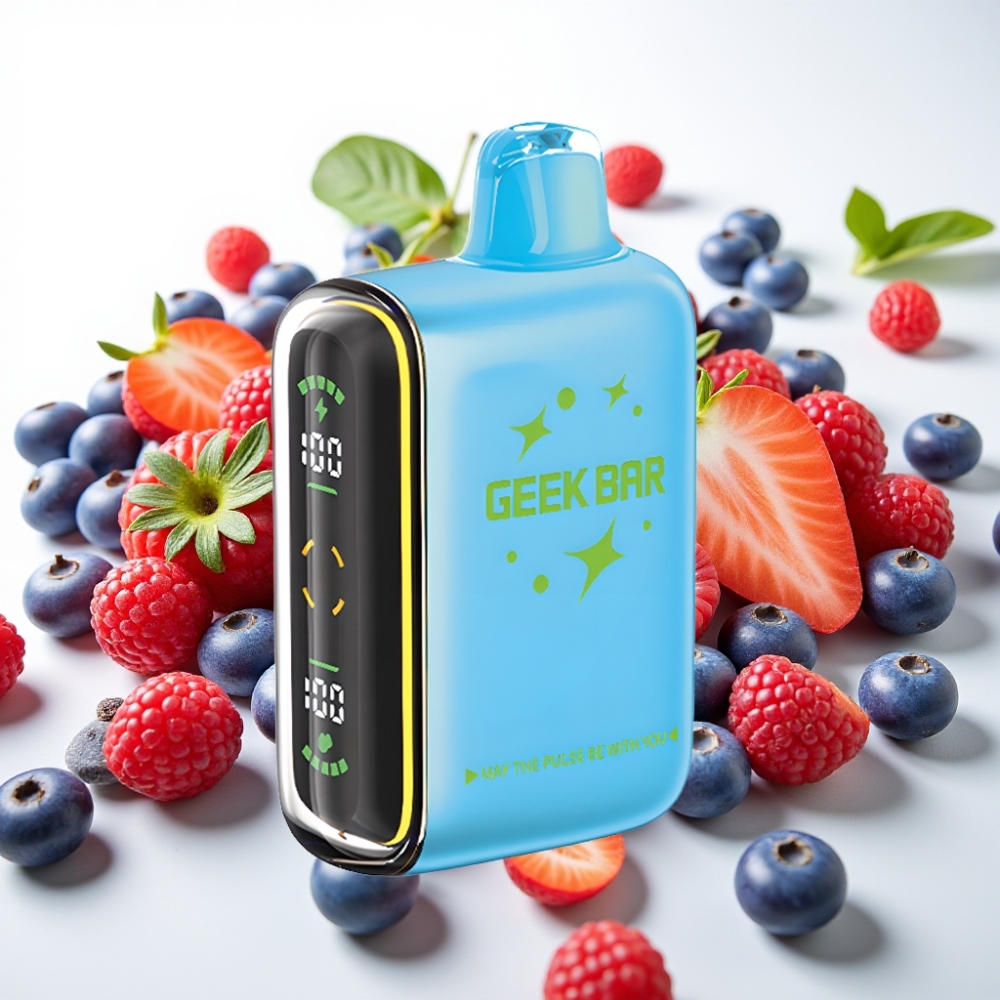 Geek Bar Pulse 15000 Puffov – 16ML E-tekočina, 5% Nikotina, Nastavljiv Pretok Zraka, 650 mAh Baterija, USB Type-C Polnjenje Ničelni nikotin