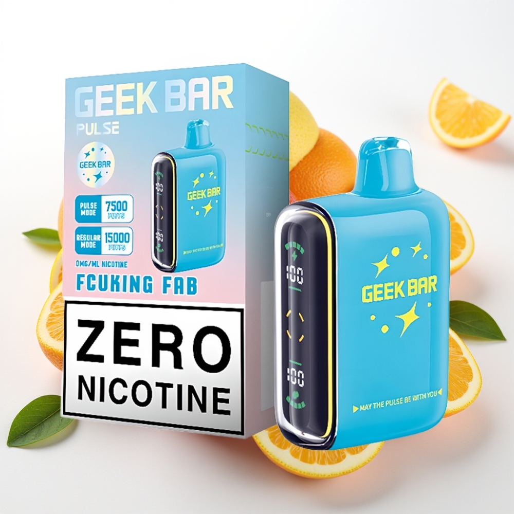 Geek Bar Pulse 15000 Puffov – 16ML E-tekočina, 5% Nikotina, Nastavljiv Pretok Zraka, 650 mAh Baterija, USB Type-C Polnjenje Ničelni nikotin