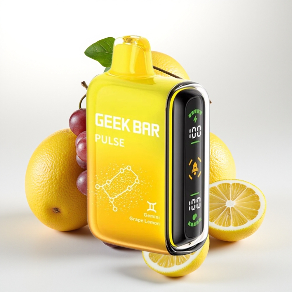 Geek Bar Pulse 15000 Puffov – 16ML E-tekočina, 5% Nikotina, Nastavljiv Pretok Zraka, 650 mAh Baterija, USB Type-C Polnjenje Zodiakalna izdaja