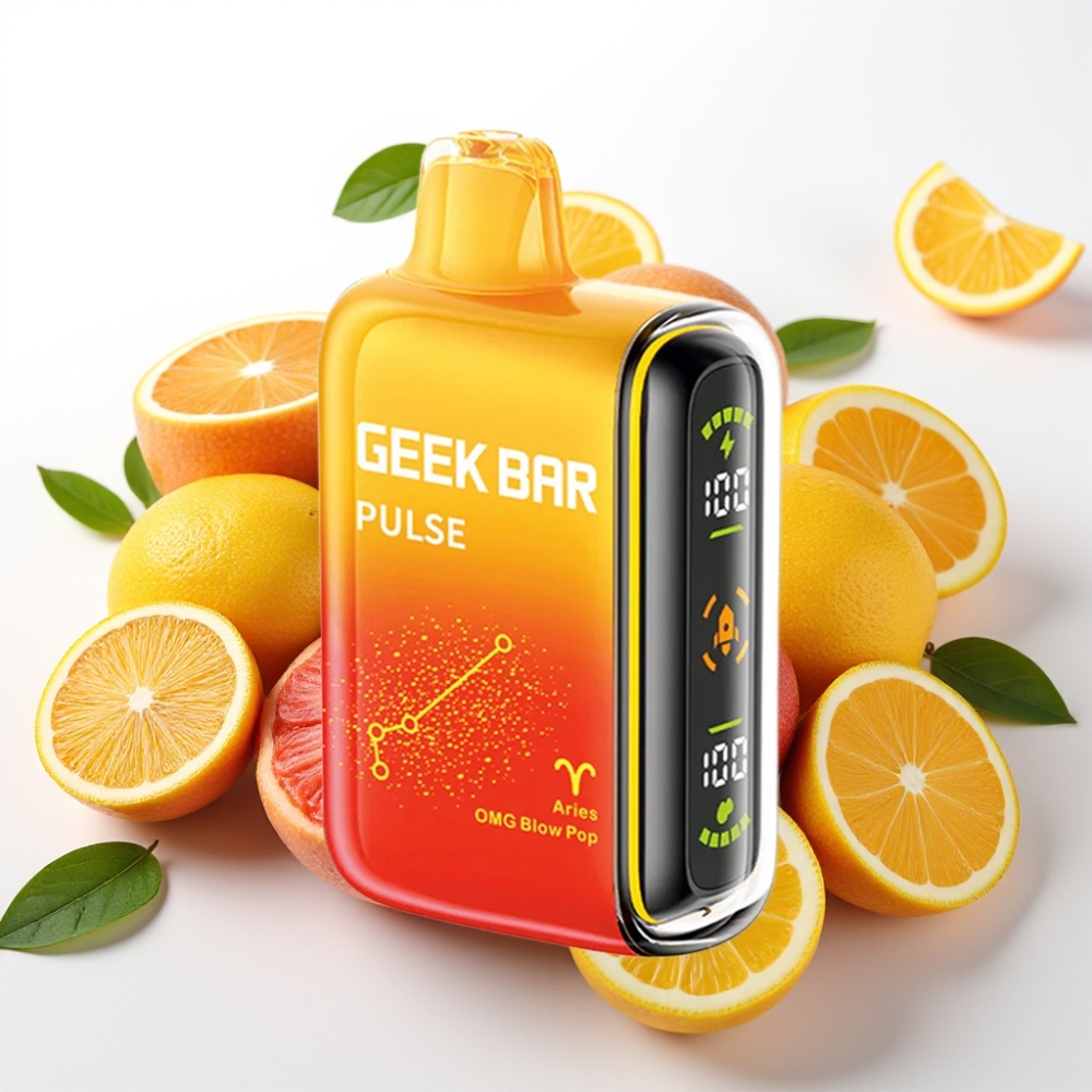 Geek Bar Pulse 15000 Puffov – 16ML E-tekočina, 5% Nikotina, Nastavljiv Pretok Zraka, 650 mAh Baterija, USB Type-C Polnjenje Zodiakalna izdaja