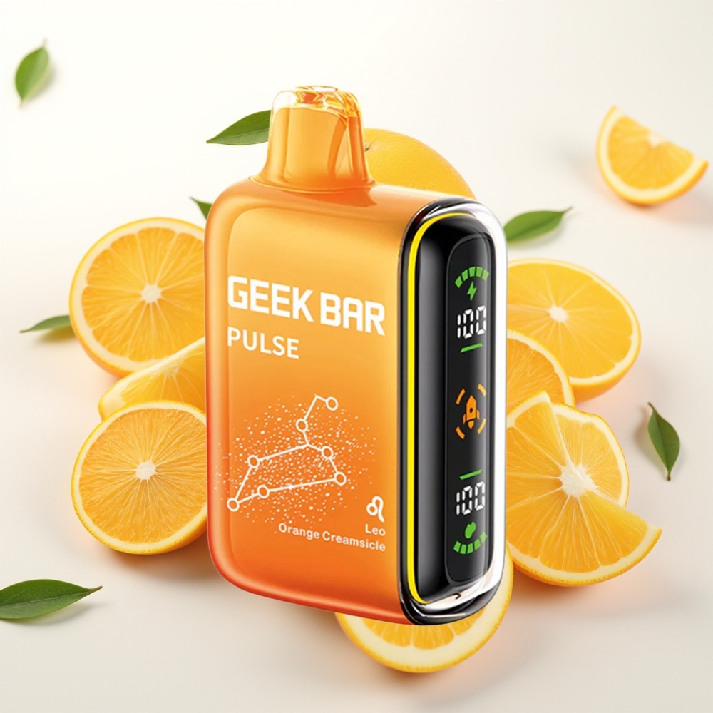 Geek Bar Pulse 15000 Puffov – 16ML E-tekočina, 5% Nikotina, Nastavljiv Pretok Zraka, 650 mAh Baterija, USB Type-C Polnjenje Zodiakalna izdaja