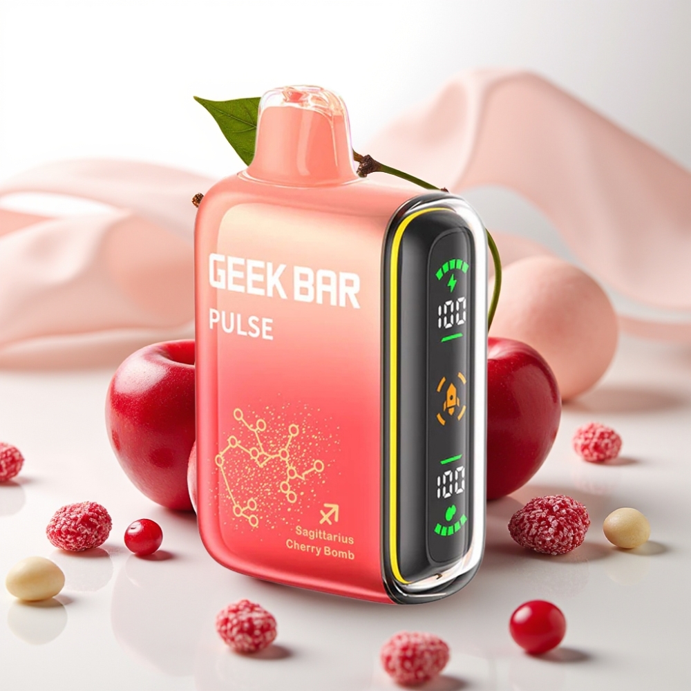 Geek Bar Pulse 15000 Puffov – 16ML E-tekočina, 5% Nikotina, Nastavljiv Pretok Zraka, 650 mAh Baterija, USB Type-C Polnjenje Zodiakalna izdaja