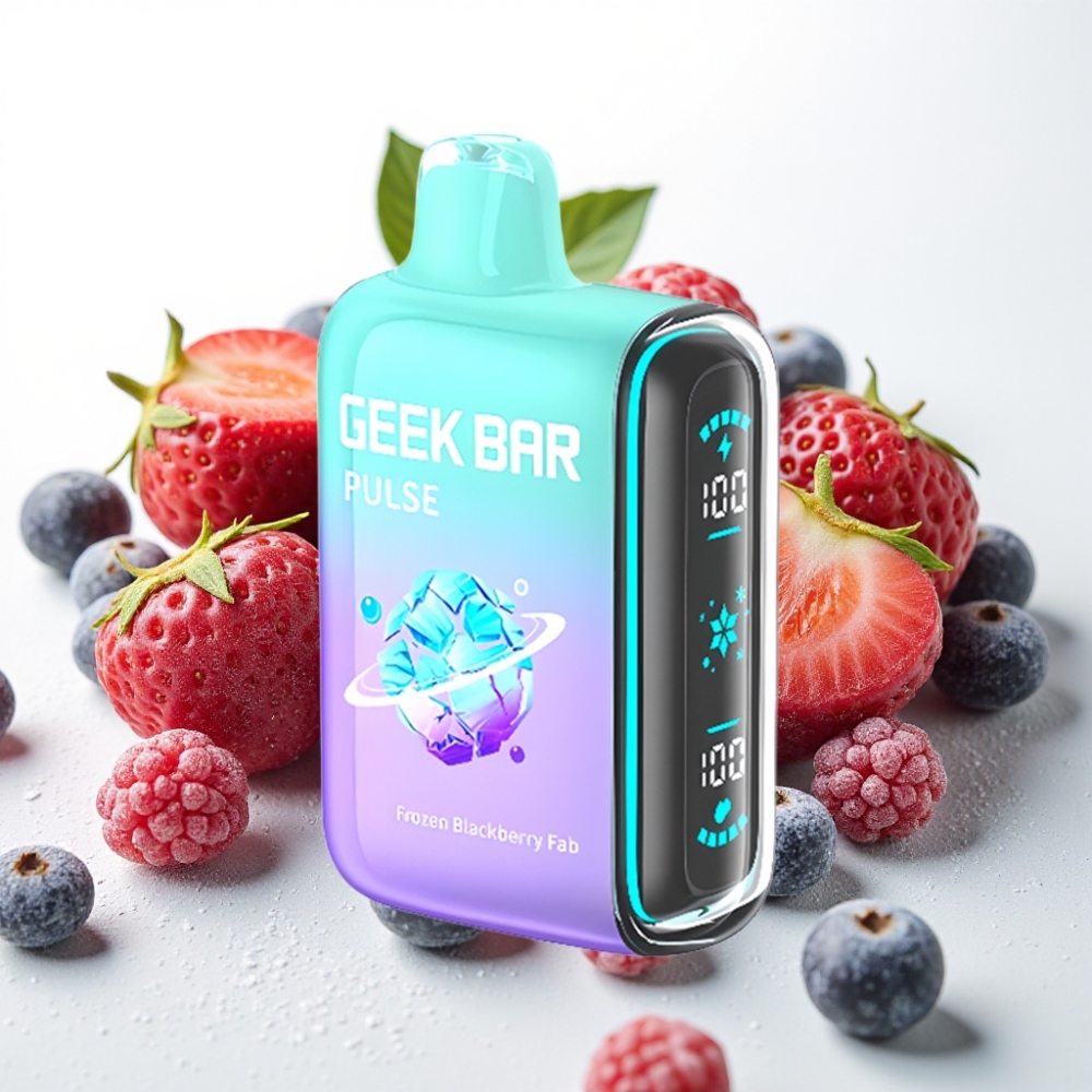 Geek Bar Pulse 15000 Pufov, 16ML E-tekočina, 5% Nikotina, Nastavljiv Pretok Zraka