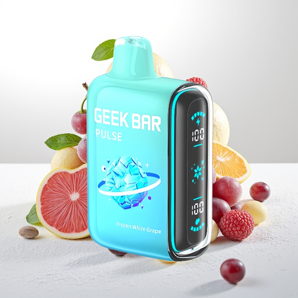 Geek Bar Pulse 15000 Pufov, 16ML E-tekočina, 5% Nikotina, Nastavljiv Pretok Zraka