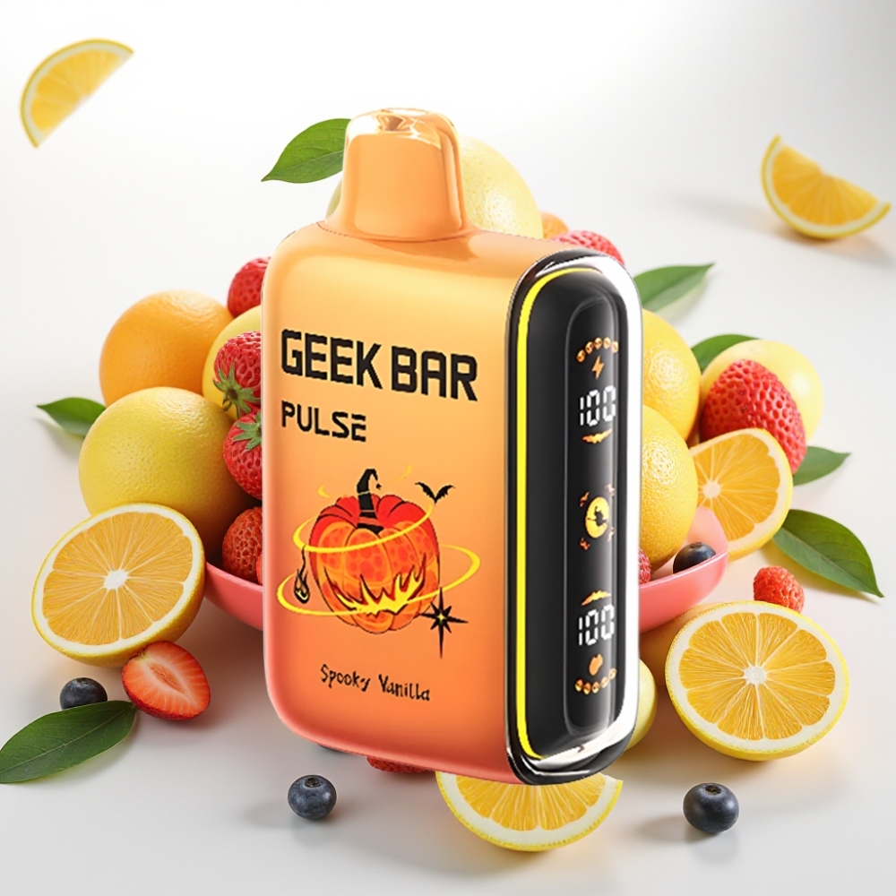 Geek Bar Pulse 15000 Pufov – 16ML E-tekočina, 5 % Nikotina, Nastavljiv Pretok Zraka