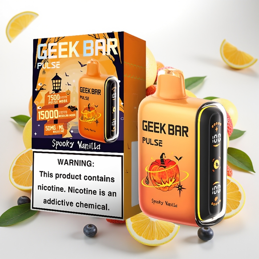 Geek Bar Pulse 15000 Pufov – 16ML E-tekočina, 5 % Nikotina, Nastavljiv Pretok Zraka