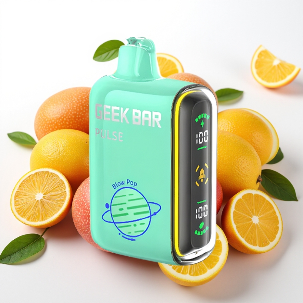Geek Bar Pulse 15000 Pufov – 16ML E-tekočina, 5 % Nikotina, Prilagodljiv Pretok Zraka, 650 mAh Baterija, USB Type-C Polnjenje