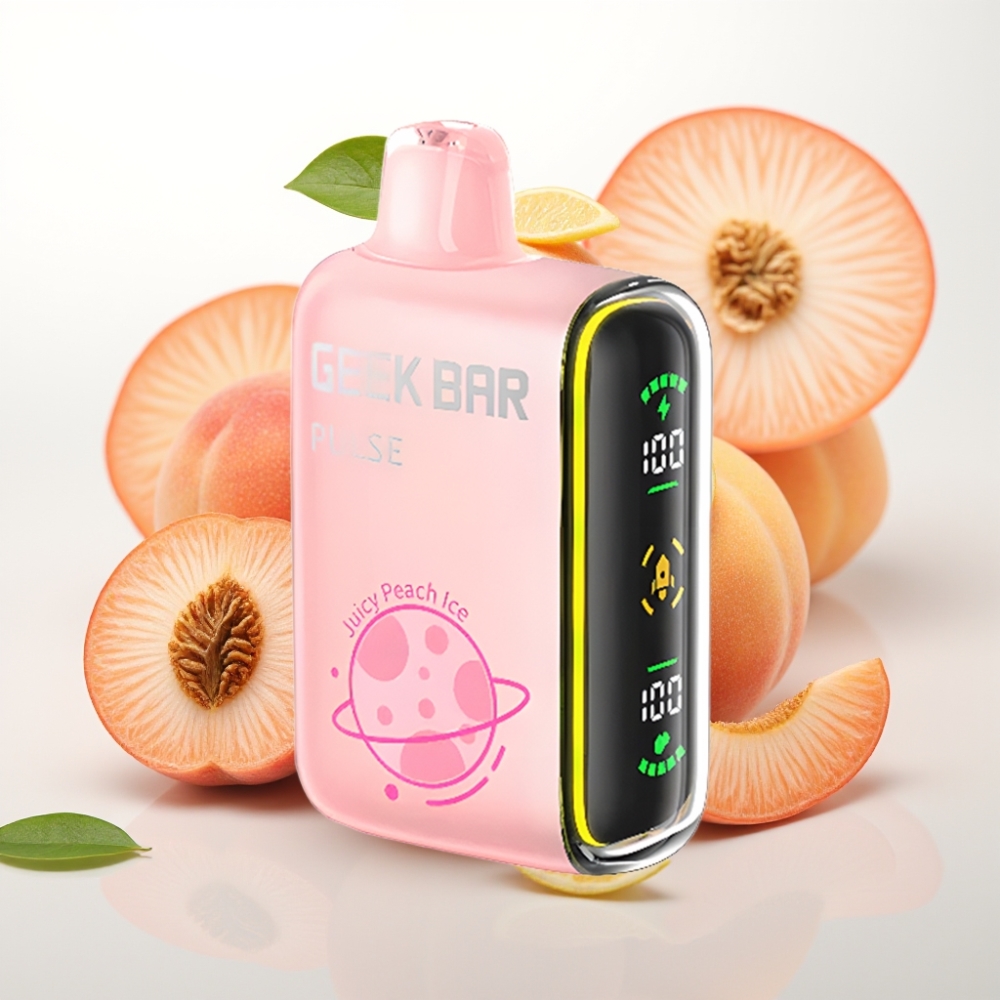 Geek Bar Pulse 15000 Pufov – 16ML E-tekočina, 5 % Nikotina, Prilagodljiv Pretok Zraka, 650 mAh Baterija, USB Type-C Polnjenje