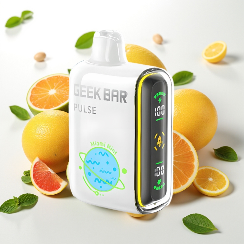Geek Bar Pulse 15000 Pufov – 16ML E-tekočina, 5 % Nikotina, Prilagodljiv Pretok Zraka, 650 mAh Baterija, USB Type-C Polnjenje