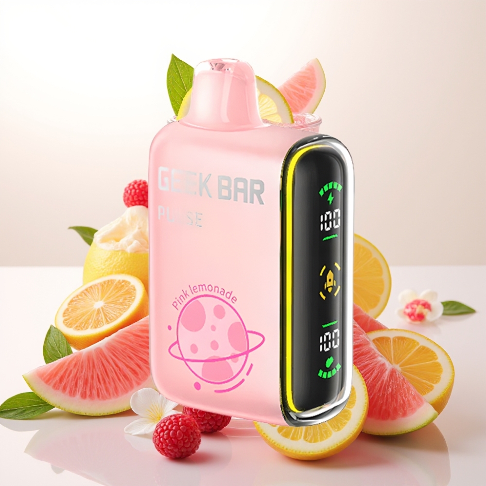 Geek Bar Pulse 15000 Pufov – 16ML E-tekočina, 5 % Nikotina, Prilagodljiv Pretok Zraka, 650 mAh Baterija, USB Type-C Polnjenje