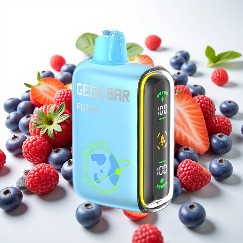 Geek Bar Pulse 15000 Pufov – 16ML E-tekočina, 5 % Nikotina, Prilagodljiv Pretok Zraka, 650 mAh Baterija, USB Type-C Polnjenje