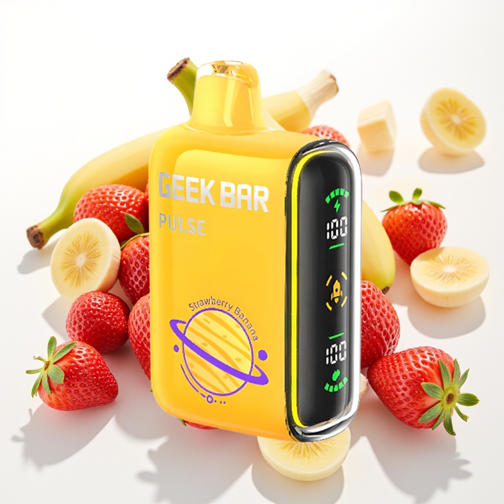 Geek Bar Pulse 15000 Pufov – 16ML E-tekočina, 5 % Nikotina, Prilagodljiv Pretok Zraka, 650 mAh Baterija, USB Type-C Polnjenje