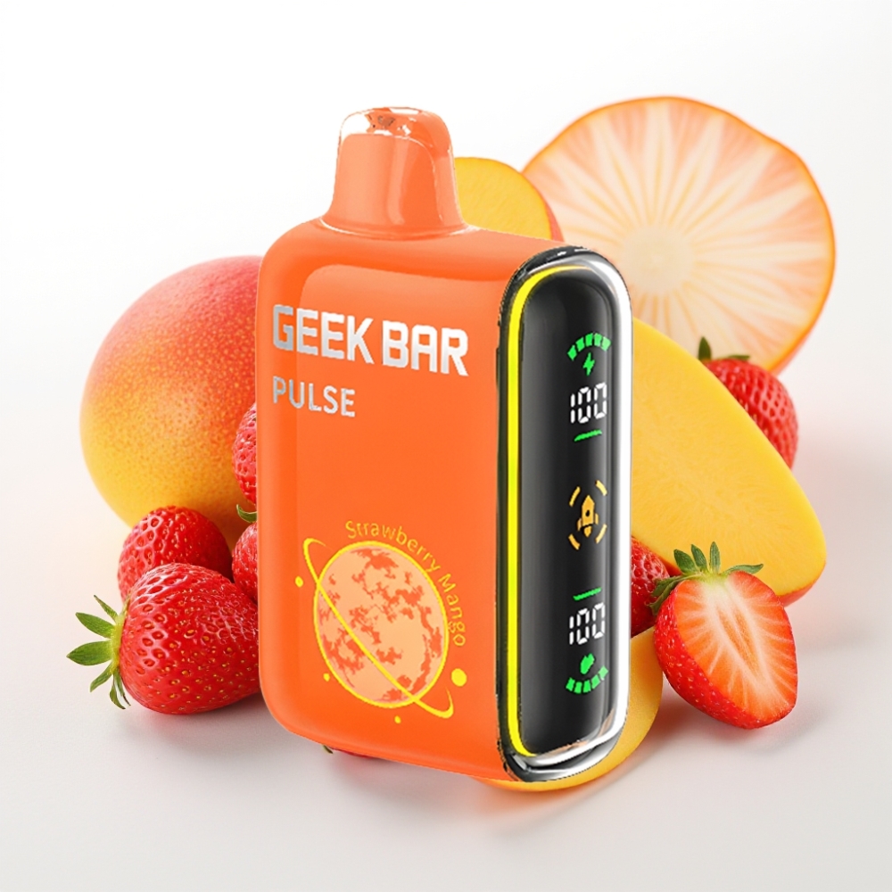 Geek Bar Pulse 15000 Pufov – 16ML E-tekočina, 5 % Nikotina, Prilagodljiv Pretok Zraka, 650 mAh Baterija, USB Type-C Polnjenje