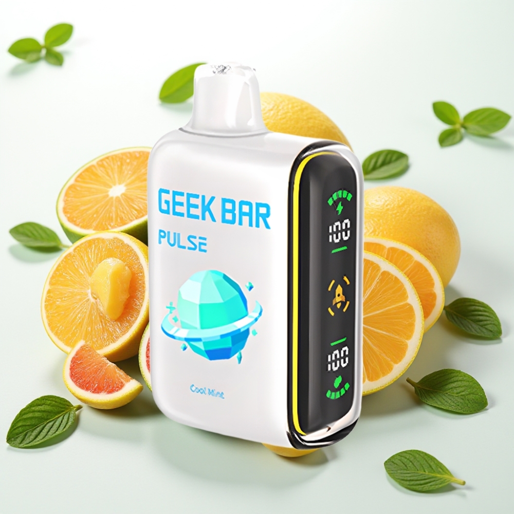 Geek Bar Pulse 15000 Pufov – 16ML E-tekočina, 5 % Nikotina, Prilagodljiv Pretok Zraka, 650 mAh Baterija, USB Type-C Polnjenje
