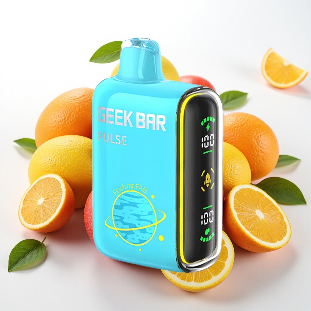 Geek Bar Pulse 15000 Pufov – 16ML E-tekočina, 5 % Nikotina, Prilagodljiv Pretok Zraka, 650 mAh Baterija, USB Type-C Polnjenje