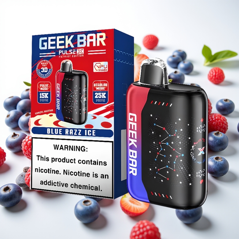Geek Bar Pulse X 25000 Puffov Do 25000 Puffov v Običajnem Načinu Do 15000 Puffov v Pulse Načinu 18ml