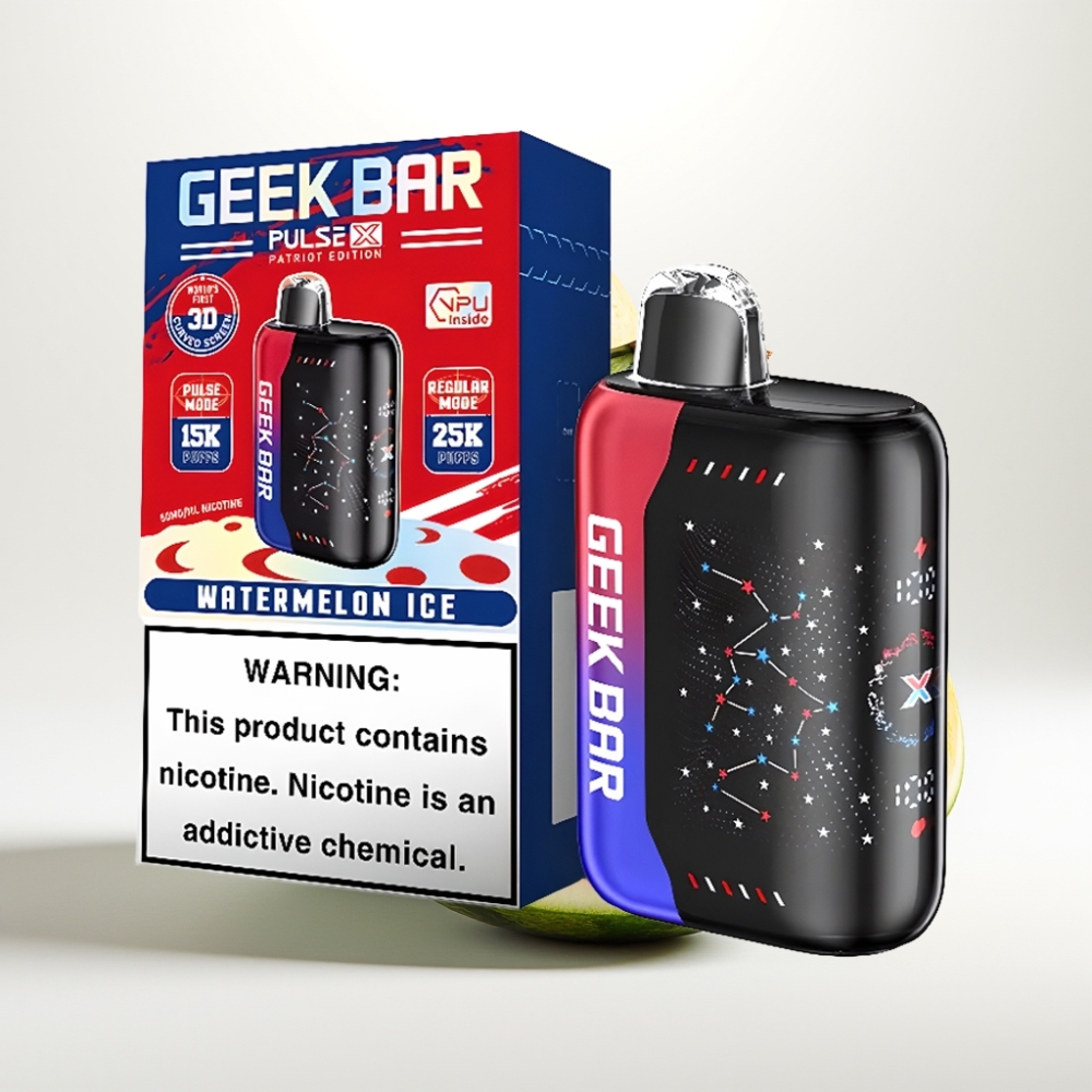 Geek Bar Pulse X 25000 Puffov Do 25000 Puffov v Običajnem Načinu Do 15000 Puffov v Pulse Načinu 18ml