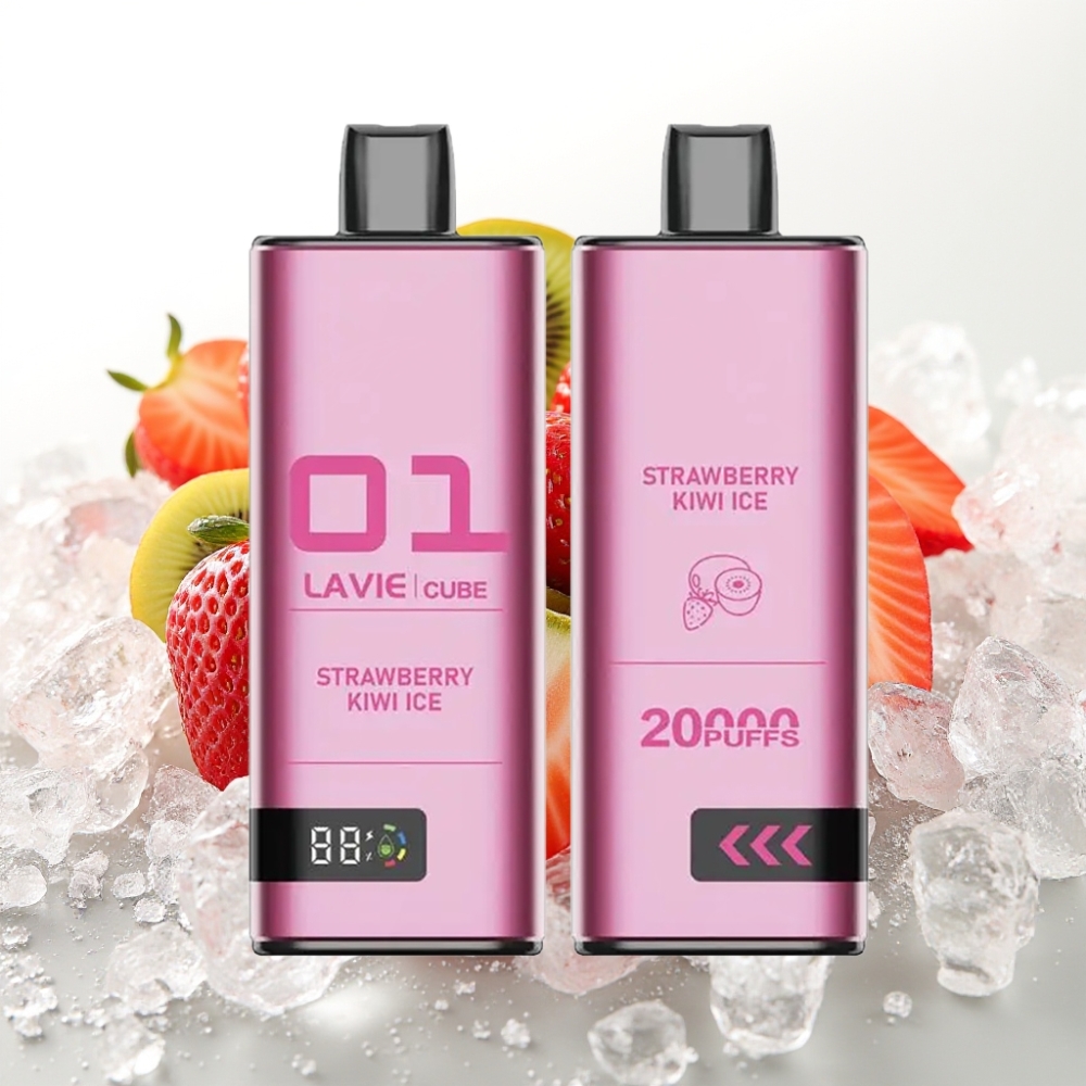Lavie Cube 20000 Puffov Enkratna Vape z 28ML Tekočine, 5% Nikotinske Soli in Type C Polnjenjem