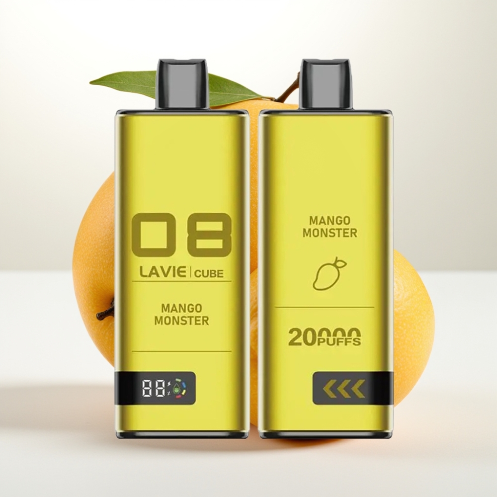Lavie Cube 20000 Puffov Enkratna Vape z 28ML Tekočine, 600mAh Baterijo in Type C Polnjenjem