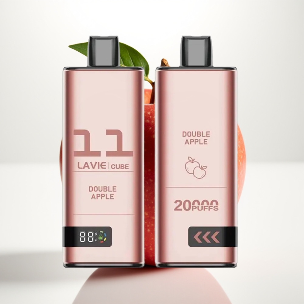 Lavie Cube 20000 Pufi Enkratna Vape z 28ML Tekočine in 600mAh Baterijo Dvojno jabolko