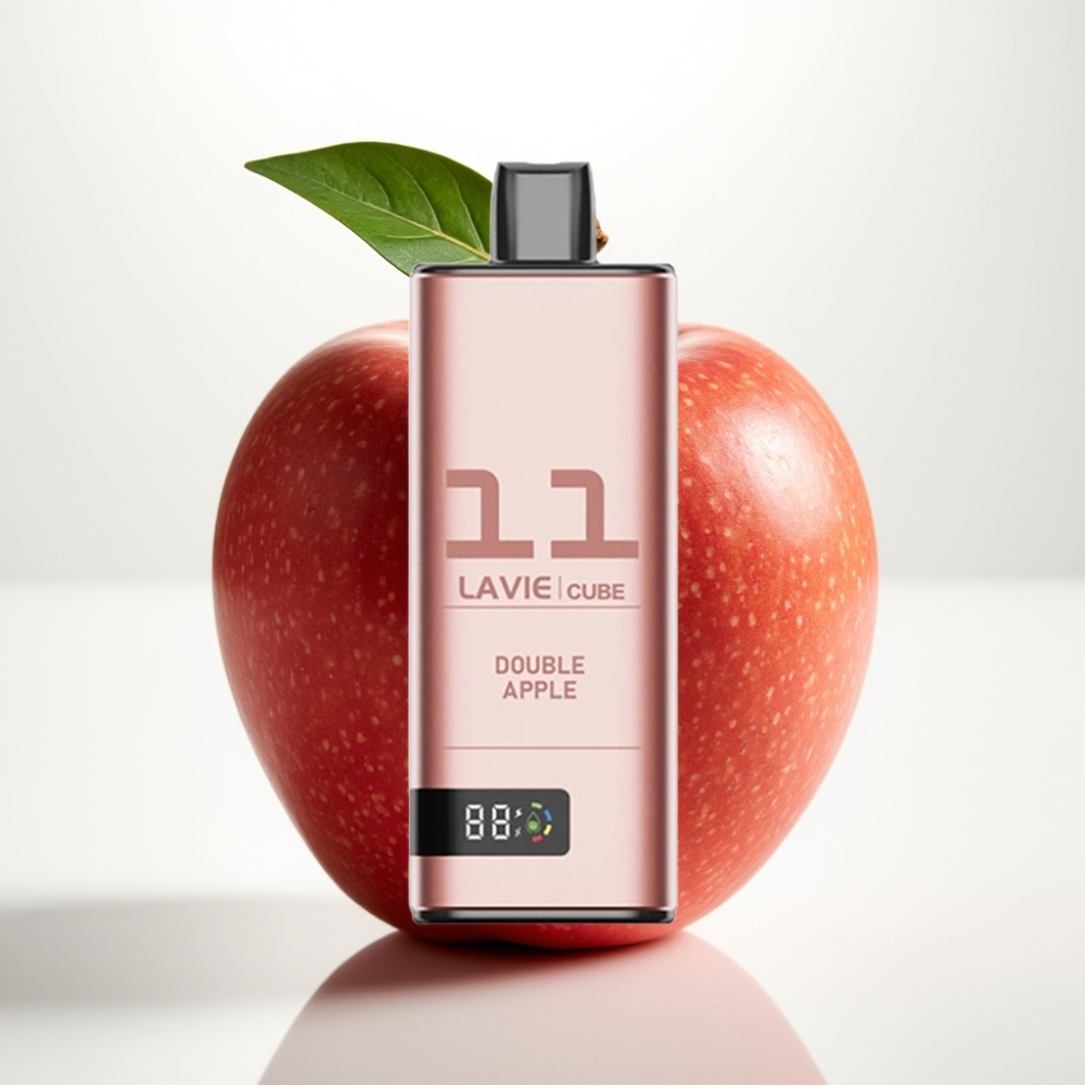 Lavie Cube 20000 Pufi Enkratna Vape z 28ML Tekočine in 600mAh Baterijo Dvojno jabolko