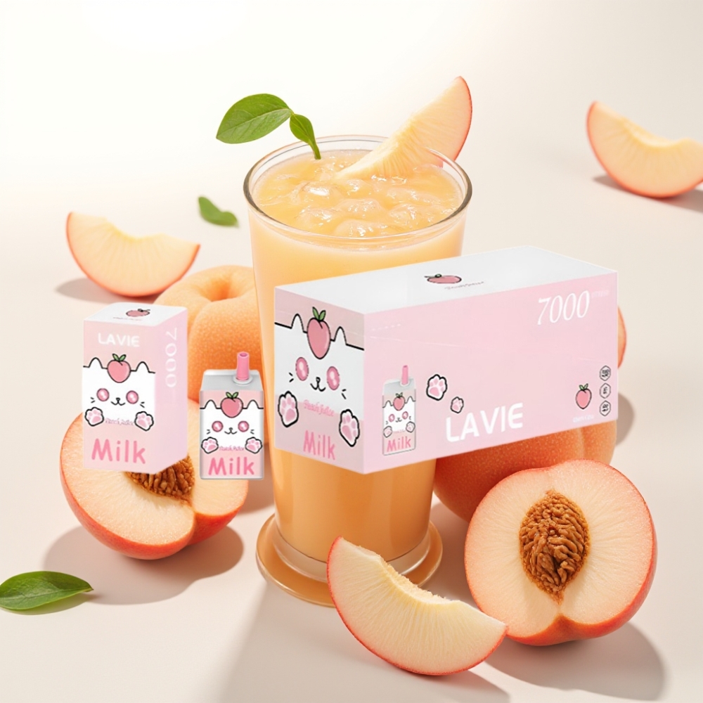 LAVIE Milk 7000 Puffs / 16ML / 600mAh / Type-C Breskov sok