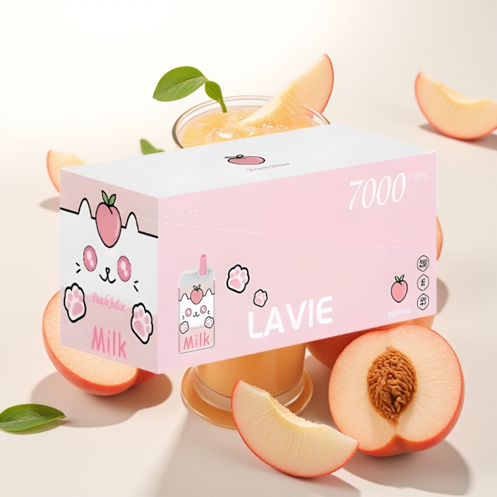 LAVIE Milk 7000 Puffs / 16ML / 600mAh / Type-C Breskov sok