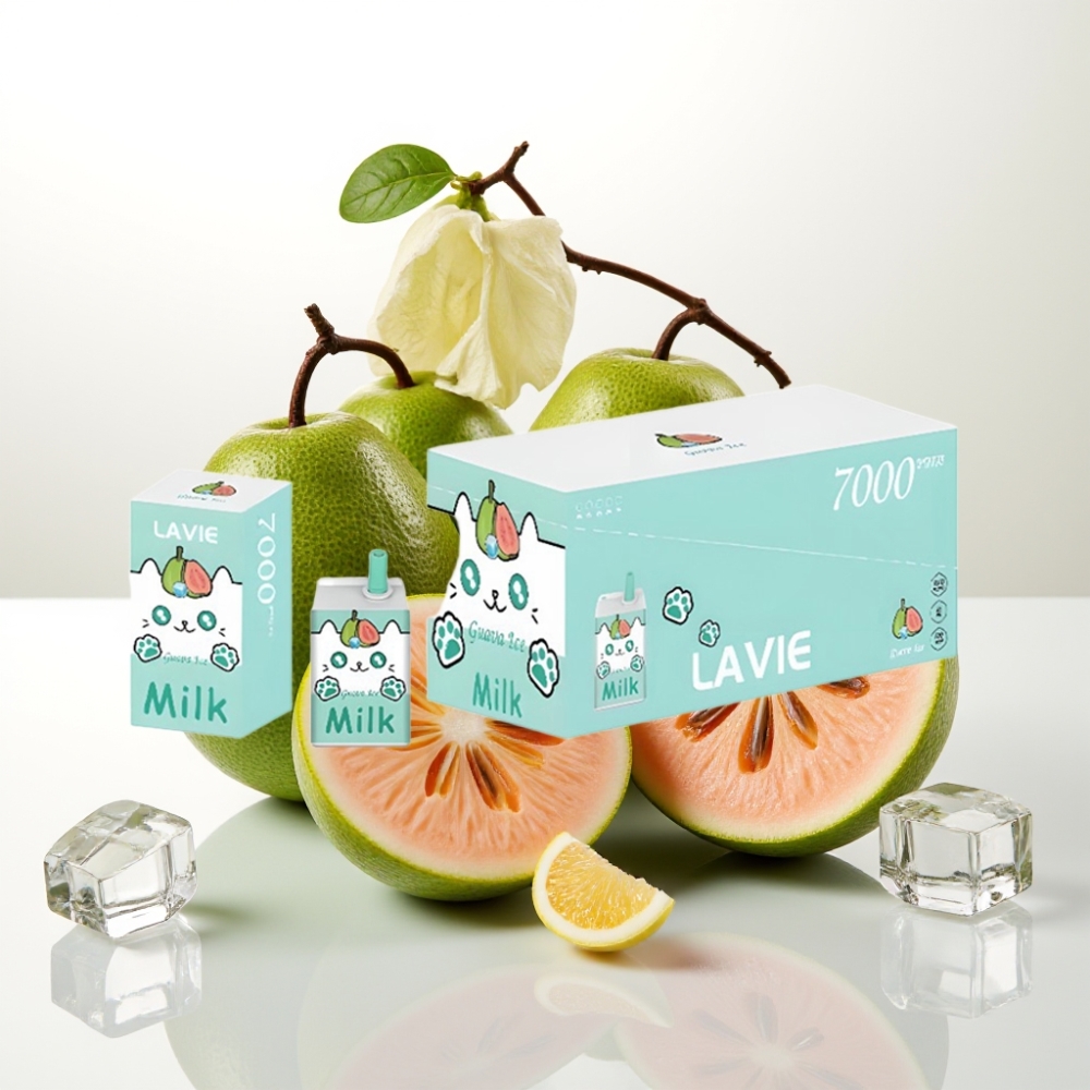 LAVIE Milk 7000 Puffs / 16ML / 600mAh / Type-C Guava led