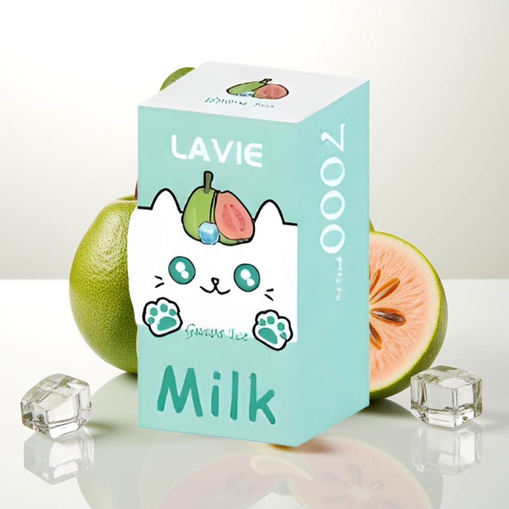 LAVIE Milk 7000 Puffs / 16ML / 600mAh / Type-C Guava led