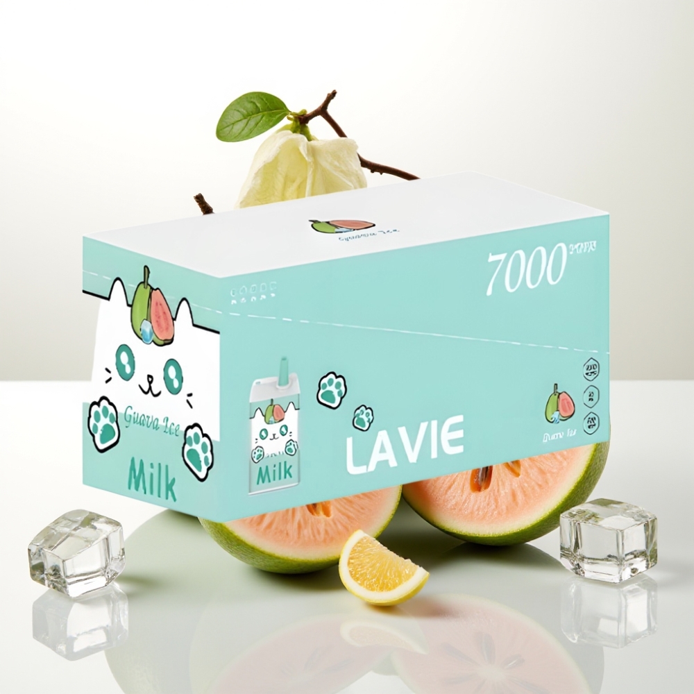 LAVIE Milk 7000 Puffs / 16ML / 600mAh / Type-C Guava led