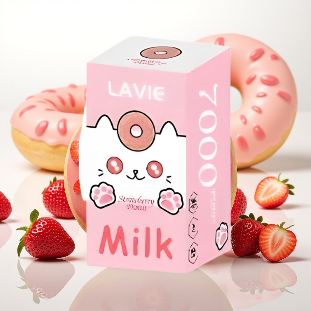 LAVIE Milk 7000 Puffs / 16ML / 600mAh / Type-C Jagodni krof