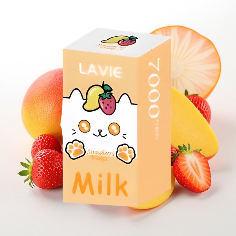LAVIE Milk 7000 Puffs / 16ML / 600mAh / Type-C Jagodno-mango
