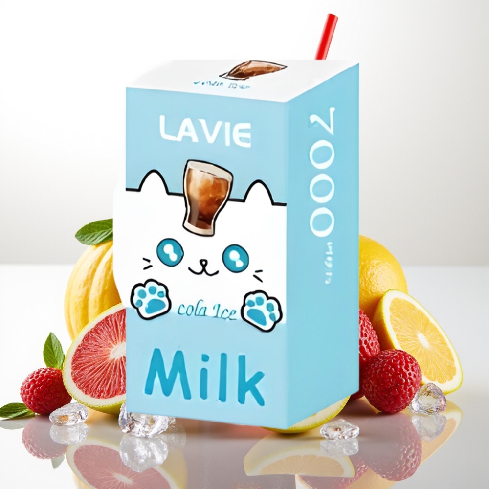 LAVIE Milk 7000 Puffs / 16ML / 600mAh / Type-C Kola led