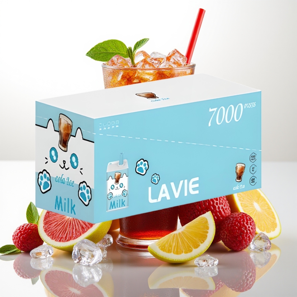 LAVIE Milk 7000 Puffs / 16ML / 600mAh / Type-C Kola led