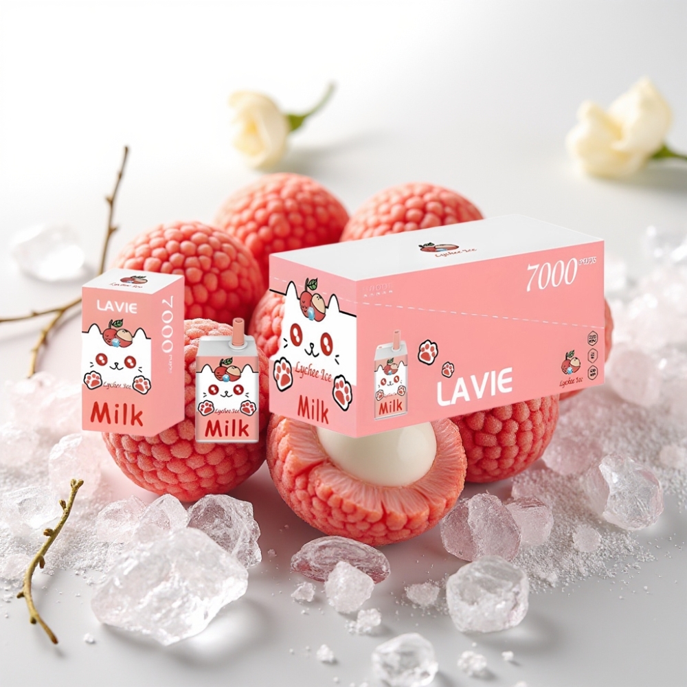 LAVIE Milk 7000 Puffs / 16ML / 600mAh / Type-C Liči led