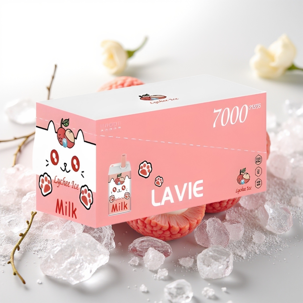 LAVIE Milk 7000 Puffs / 16ML / 600mAh / Type-C Liči led